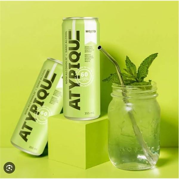 ATYPIQUE Mojito Non-Alcoholic 12-Pack x 355mL