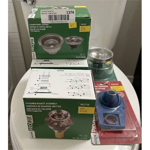 2 Moen ProFix Strainer Basket Assembl