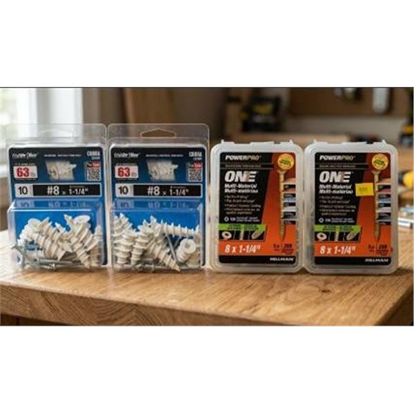 WallDriller and PowerPro Anchor and Screw Set