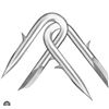 Image 2 : Homebase 1 1/4" Barbed Fence Staples 50 lb