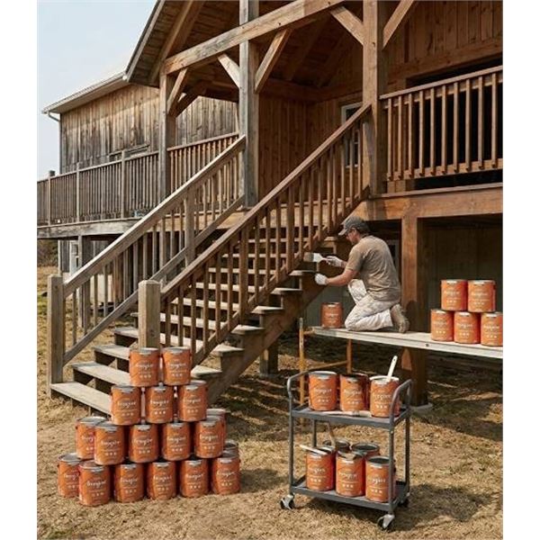 Lot of 32 Co-op Imagine Wood Stain 3.6L