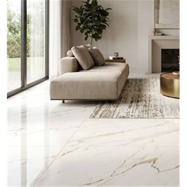 Calacatta Exquisite Porcelain Tiles 24x48 - PALLET LOT OF 304 SQ FT (19 BOXES)