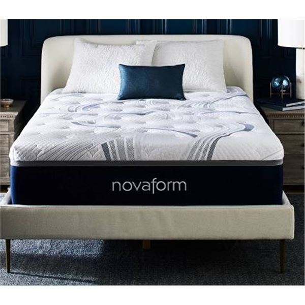 QUEEN SIZE  Novaform 14" ComfortGrande Plus Gel - THESE ARE OUT OF PACKAGE MATTRESSES, MAY HAVE SCUF