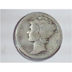 1917-S Mercury Dime
