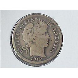 1912-D Barber Dime (VG)