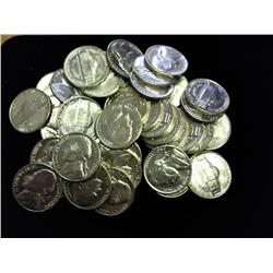 Roll Of 40 - 1960-D Jefferson Nickels (UNC)