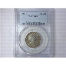 1980-P SBA Dollar PCGS MS65