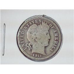 1911-S Barber Dime