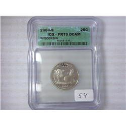 2004-S Wisconsin Quarter ICG PR70 DCAM