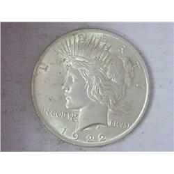 1922 Peace Silver Dollar (UNC)