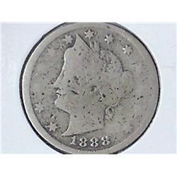 1888 Liberty "V" Nickel (Semi-Key)