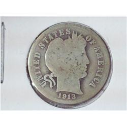 1913 Barber Dime