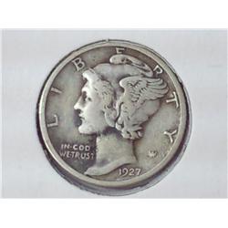1927 Mercury Dime