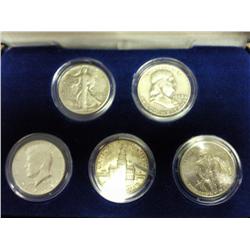 Set Of 5 Half Dollars As Shown