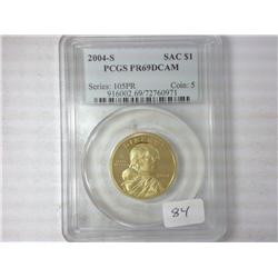 2004-S Sacagawea Dollar PCGS PR69DCAM