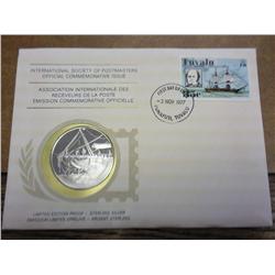 1977 Tuvalu FDC With Sterling Proof Medal