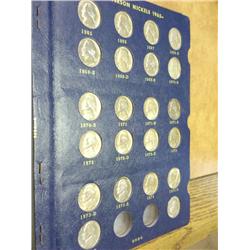 Whitman Deluxe Album Of Jefferson Nickels 1965-Up