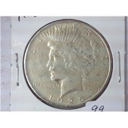 1925 Peace Silver Dollar