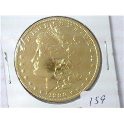 1900-O Gold Plated Morgan Dollar