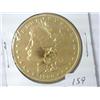 Image 1 : 1900-O Gold Plated Morgan Dollar