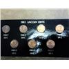 Image 1 : 1982- 7 Varieties Lincoln Cent Set (UNC)