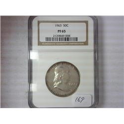 1963 Franklin Half Dollar NGC PF65
