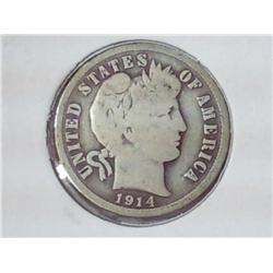 1914-D Barber Dime