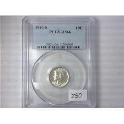 1940-S Mercury Dime PCGS MS66
