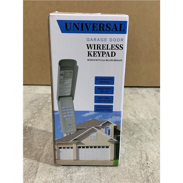 Universal Garage Door Wireless Keypad - Works w/ All Major Brands