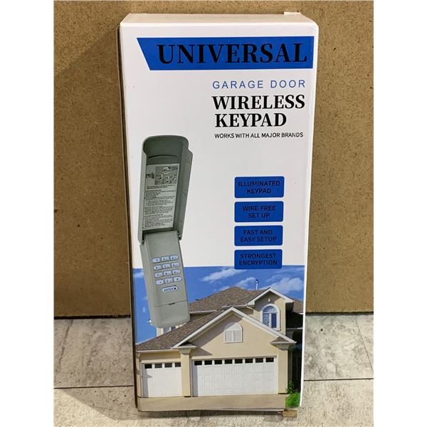 Universal Garage Door Wireless Keypad - Works w/ All Major Brands