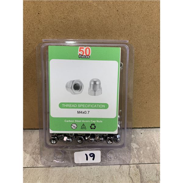Uxcell M4x0.7 Acorn Cap Nuts - 50 Pcs 304 Stainless Steel