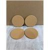 Image 1 : Lot of 4 Cork Plant Coasters