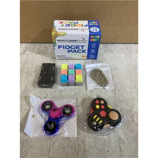 Fidget Set for Adults - Sensory Pack w/ Fidget Spinner etc