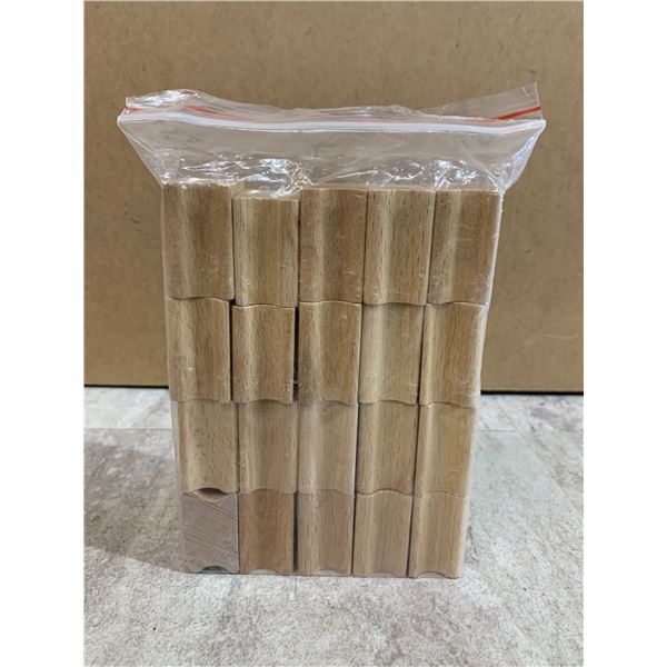 20 Pack - 35mmx35mm Blank Wood Stamp Mounts
