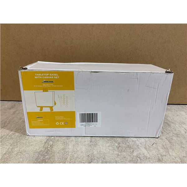 18 Pack - Tabletop Easel w/ Canvas Set
