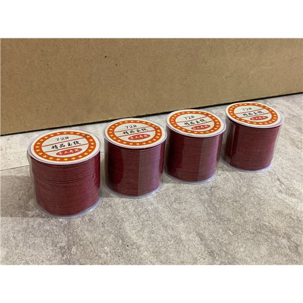 4 Rolls Nylon String Cord - 45 Yards - 0.8mm Beading Satin String