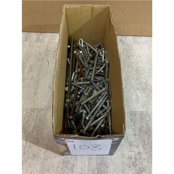 Large Lot of Assorted Bolts - Hardware Fasteners - U-Bolts & Misc Hardware