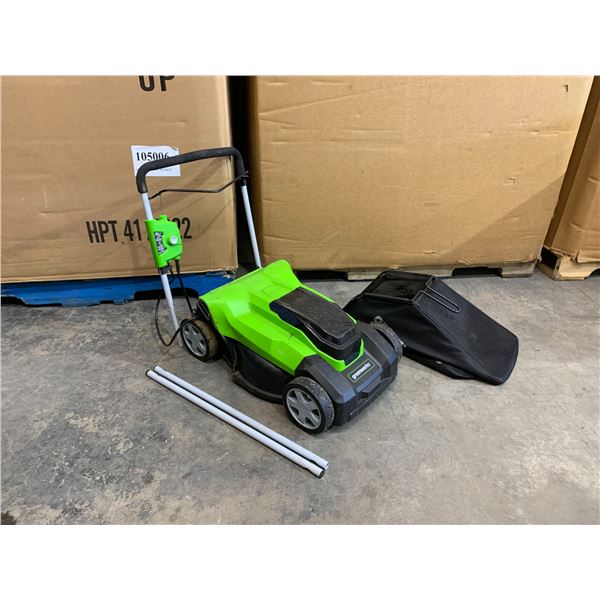 Greenworks Plugin Lawn Mower (Read Desc)
