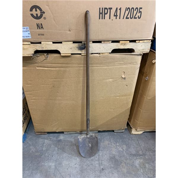 Large Spade Shovel w Solid Wood Handle