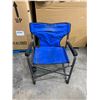 Image 1 : Light Blue Ozark Trail Folding Chair w/ Side Table