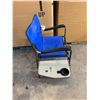 Image 4 : Light Blue Ozark Trail Folding Chair w/ Side Table