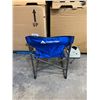 Image 5 : Light Blue Ozark Trail Folding Chair w/ Side Table