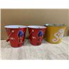 Image 4 : Lot of 3 Metal Buckets