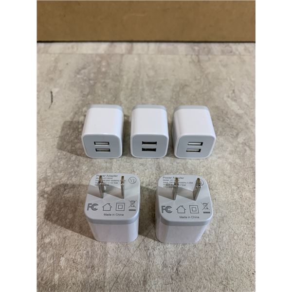 5 Pack of Dual Charger Blocks
