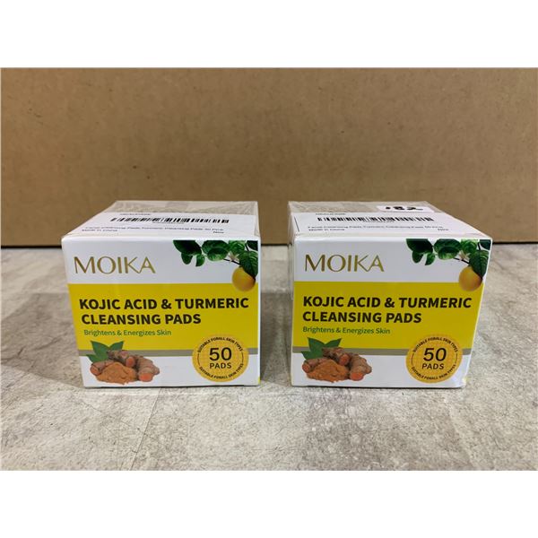 2 x MOIKA Kojic Acid & Turmeric Cleansing Pads