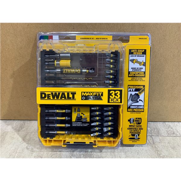 DeWalt 33Pc Maxfit Ultra Screwdriving Bit Set
