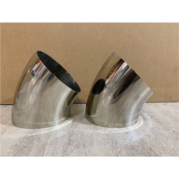 Motoforti 2 Pcs 45 Degree Mandrel Bend For Modified Exhaust - 6inch