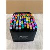 Image 1 : Abeir 100 Piece Dual Tip Alcohol Marker Set
