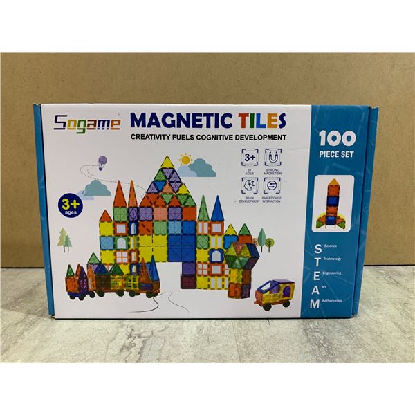 SoGame 100 Piece Magnetic Tiles Set