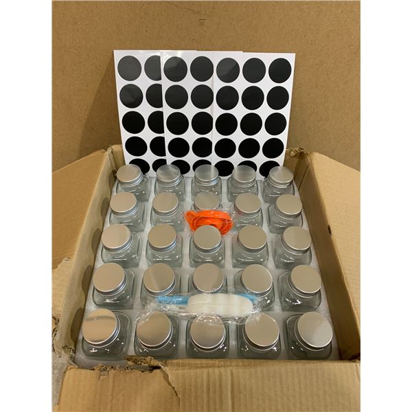 24 Pack Glass Jars w/ Lids